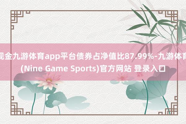 现金九游体育app平台债券占净值比87.99%-九游体育(Nine Game Sports)官方网站 登录入口